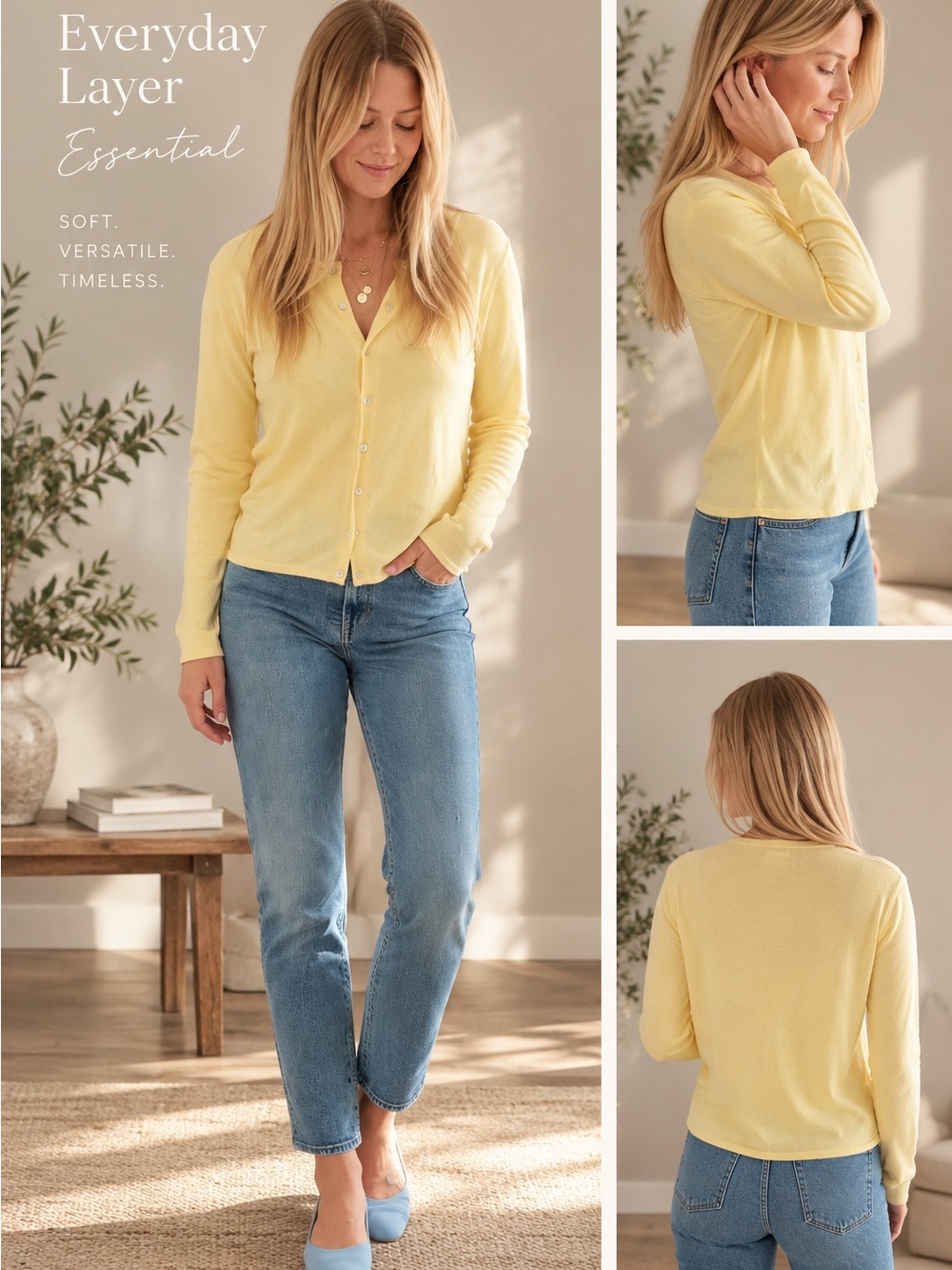 Vintage Yellow Cardigan